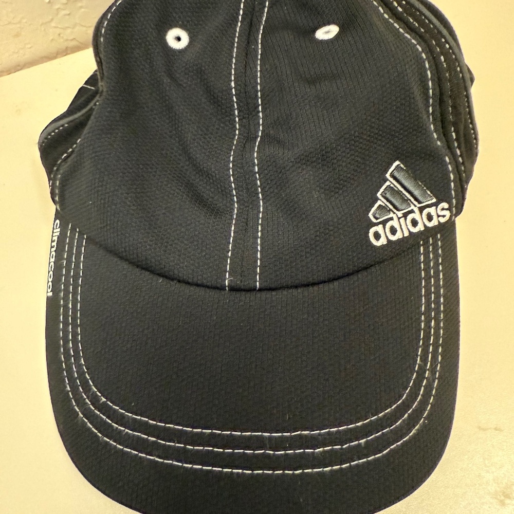 Adidas Women’s Running Hat – Climalite | Black with White Stitching
